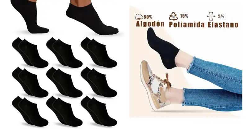 Pack de 9 pares de calcetines tobilleros Popys: comodidad y calidad a sólo 7,99 € con buen precio por par