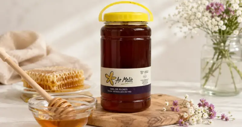 Miel de flores Ar Melit 2 kg de la Sierra de Salamanca con un sabor intenso y un 22% de descuento