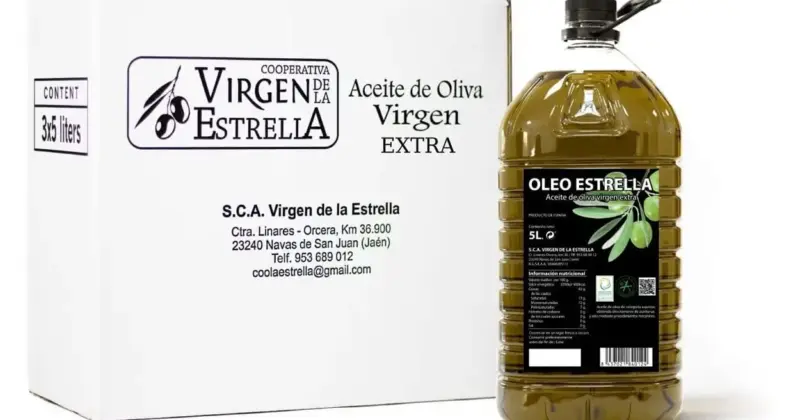 Aceite de Oliva Virgen Extra OleoEstrella Picual 5L con 44% de descuento y envío gratis
