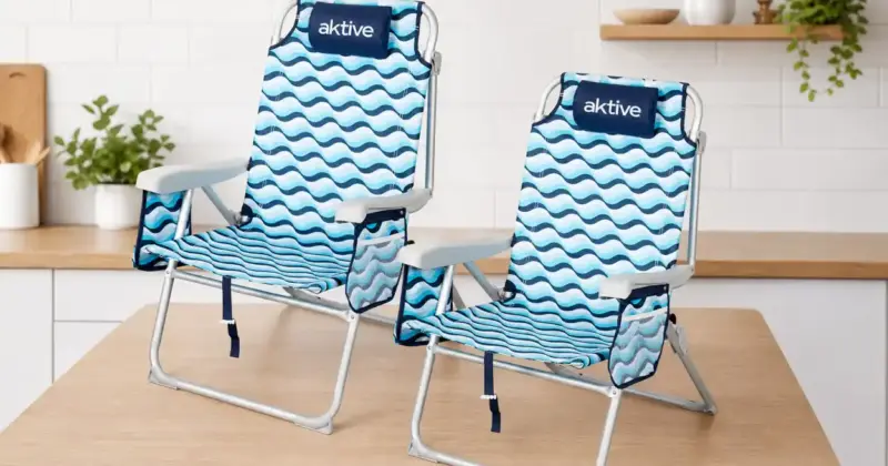 Pack de 2 sillas plegables Aktive Aruba con respaldo ajustable y gran descuento en Amazon