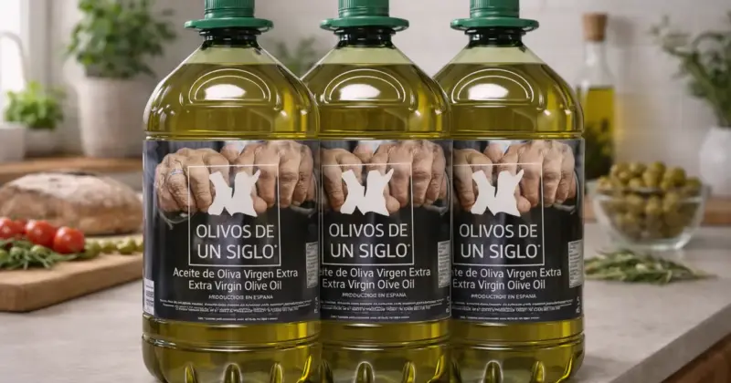 Aceite de Oliva Virgen Extra Olivos de un Siglo: 15 litros por solo 61,40 € con un 37% de descuento