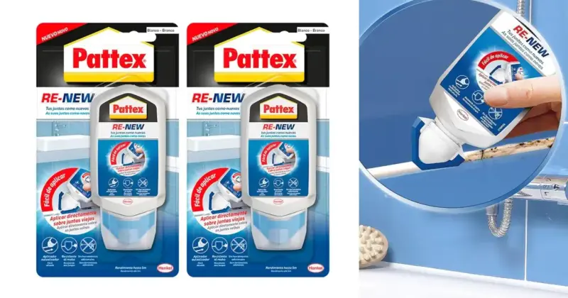 Renueva las juntas del baño con el Pack x2 Pattex Baño Sano RE-NEW al 48% de descuento en Amazon