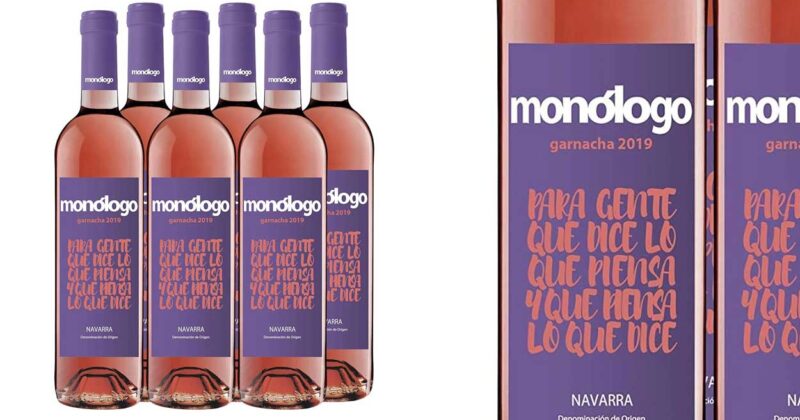 Pack de 6 botellas de vino rosado Rioja Monólogo al 31% de descuento por 24,92 €