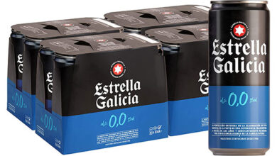 Pack 24 latas Estrella Galicia 0,0 sin alcohol de 33 cl a solo 11,99 € con un 37% de descuento