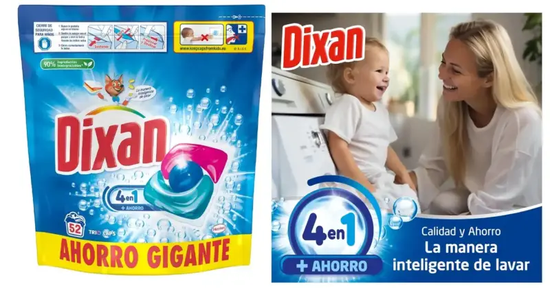 Dixan Total 4+1 Cápsulas: Limpieza Potente y Frescura a un Precio Imbatible