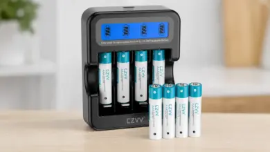 Pack de 8 pilas recargables CZVV AAA de litio 1,5 V con cargador LCD por 13,99 € con 75% de descuento