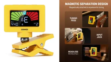 Afinador magnético Donner para guitarra con pantalla a color: precisión y comodidad a un gran precio