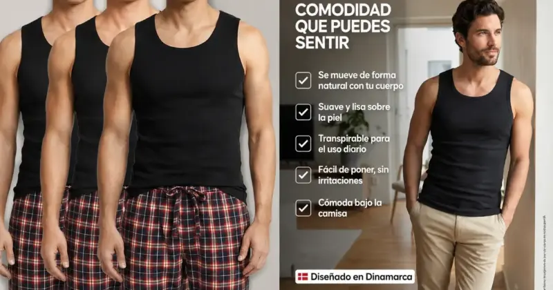 Pack de 3 camisetas de tirantes Danish Endurance en algodón orgánico por 17,95 € con un 28% de descuento