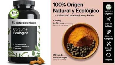 Cúrcuma Ecológica con Pimienta Negra Natural Elements: Antioxidante y Anti-inflamatorio por 14,99 € con 25% de Descuento