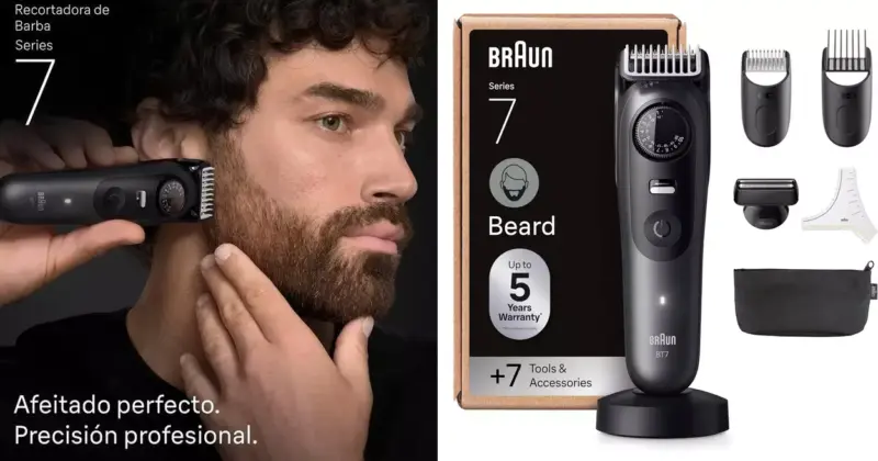 Braun Series 7 BT7525: Precisión y autonomía para tu cuidado personal con 32% de descuento