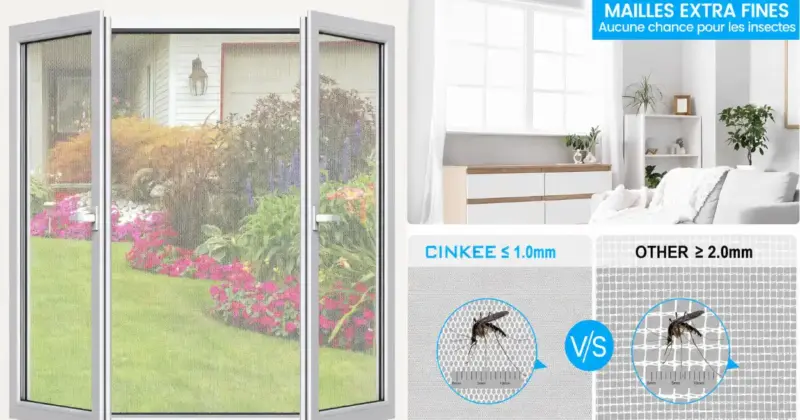 Mosquitera Cinkee para ventanas: protección fácil y discreta con 14% de descuento a 7,28 €
