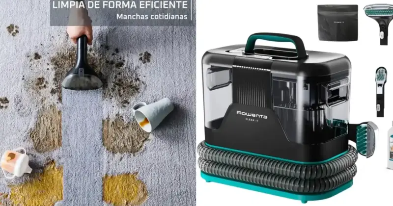 Aspirador de tapicerías Rowenta Clean It: potencia y limpieza profesional con un 22% de descuento