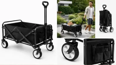 Carro de Mano Plegable T-Lovendo: Práctico, Resistente y con 24% de Descuento por 37,99€