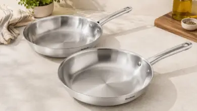 Set de 2 sartenes Tefal Duetto On en acero inoxidable con acabado dorado por 47,99 € y envío gratis