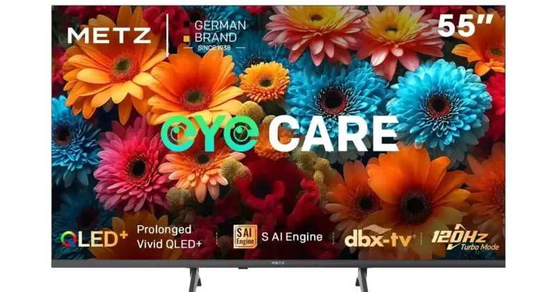 Smart TV Metz QLED 4K de 55" con Dolby Vision y 120Hz a sólo 306,70€: calidad y rendimiento premium a tu alcance