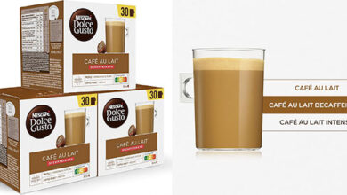 Pack 90 cápsulas Café con Leche Descafeinado Dolce Gusto a 21,30€ con un 21% de descuento