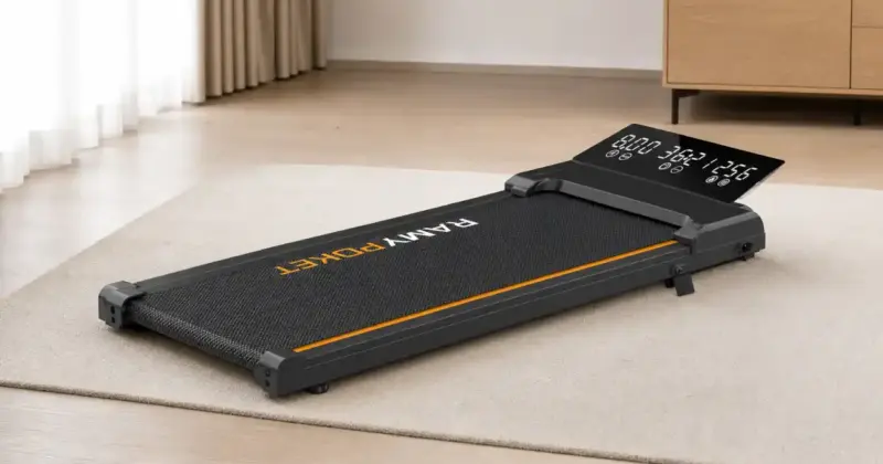 Cinta de correr Ramypoket plegable con inclinación manual y descuento del 71%, ideal para entrenar en casa