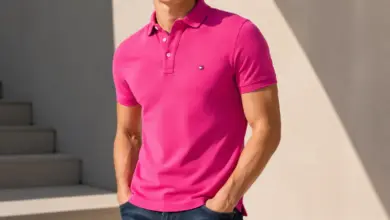 Polo Tommy Hilfiger 1985 para hombre en fucsia: elegante, ajustado y con un 56% de descuento