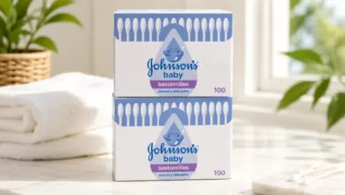 Pack de 2 cajas de bastoncillos Johnson's Baby de algodón por solo 2,05 € con un 14% de descuento