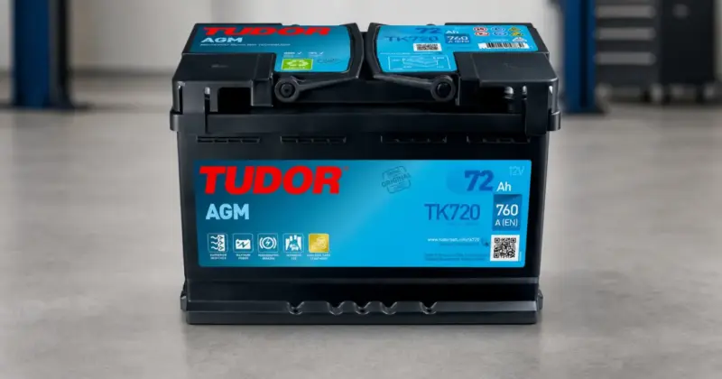 Batería AGM Tudor TK720 72 Ah para vehículos Start-Stop con 33% de descuento