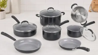 Set de Cocina Cuisinart Ceramica XT de 11 piezas con Antiadhente y 49% de Descuento en Amazon