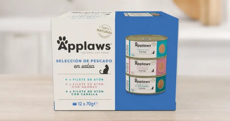 Pack Applaws de comida húmeda para gatos adultos con variedad de pescado al 22% de descuento