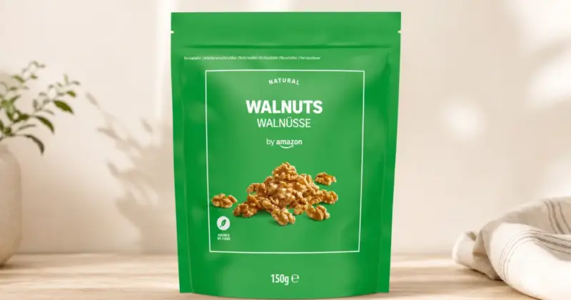 Pack 7 Paquetes de Nueces By Amazon de 150g: Calidad Natural al Mejor Precio con 16% de Descuento