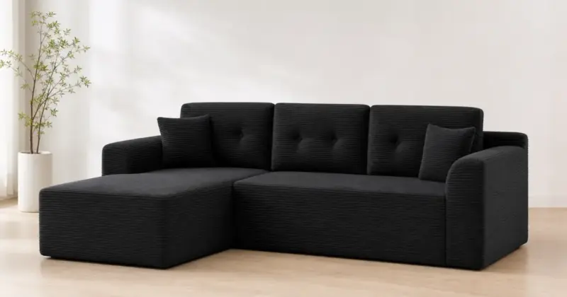Sofá esquinero Vasagle Camila de 3 plazas con chaise longue a 332,99€ y envío gratis