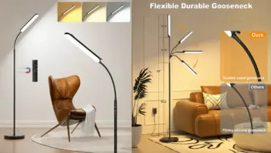 Lámpara de pie LED regulable con mando a distancia: iluminación personalizable por 32,58€ con 31% de descuento