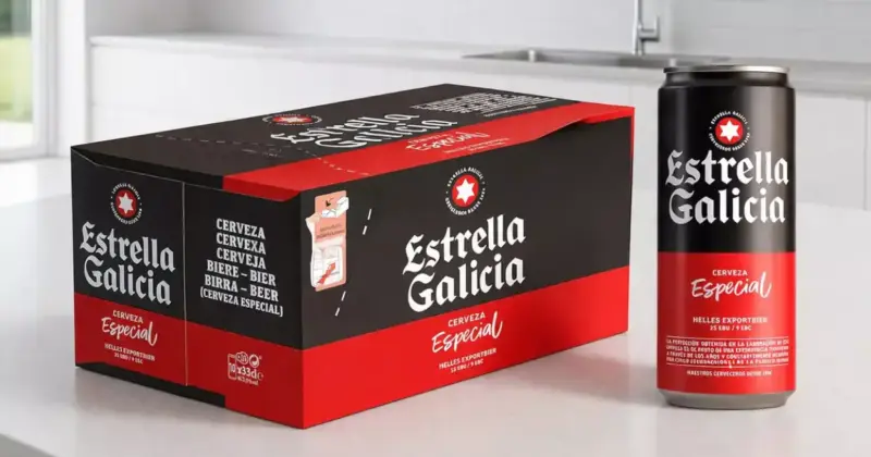 Frigopack 10 latas Estrella Galicia 33 cl a solo 6,29 € con un 19% de descuento, ideal para tu nevera