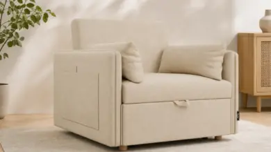 Sofá cama Nalui Nest 3 en 1: silla, chaise longue y cama individual con envío gratuito y descuento
