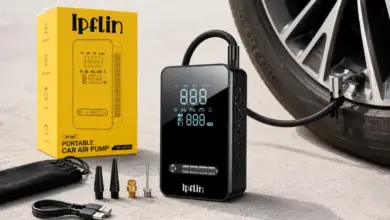 Inflador portátil Ipflin con pantalla digital y parada automática por 18,85 € con 27% de descuento