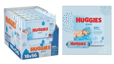 Pack de 1.008 Toallitas Huggies Pure sin perfume y sin parabenos a 21,99 € con un 29% de descuento