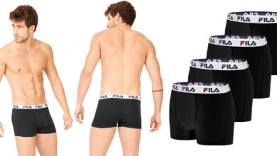 Pack de 4 Bóxers Fila para hombre: comodidad y calidad con casi 50% de descuento
