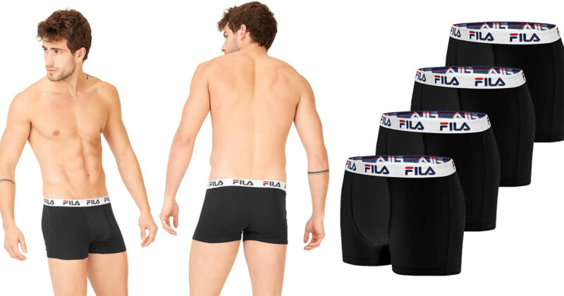 Pack de 4 Bóxers Fila para hombre: comodidad y calidad con casi 50% de descuento
