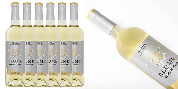 Pack 6 botellas Vino Blanco Blume Viura Verdejo 750 ml con 31% de descuento, ideal para maridajes frescos