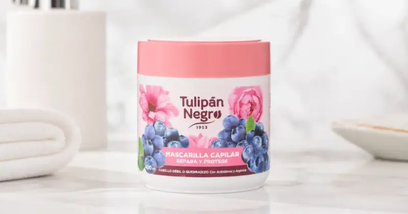 Mascarilla Tulipán Negro para Cabello Dañado: Nutrición y Reparación por Sólo 2,92€ con 31% de Descuento