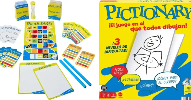 Pictionary: divertido juego de mesa con 38% de descuento y solo 17,99 € en Amazon