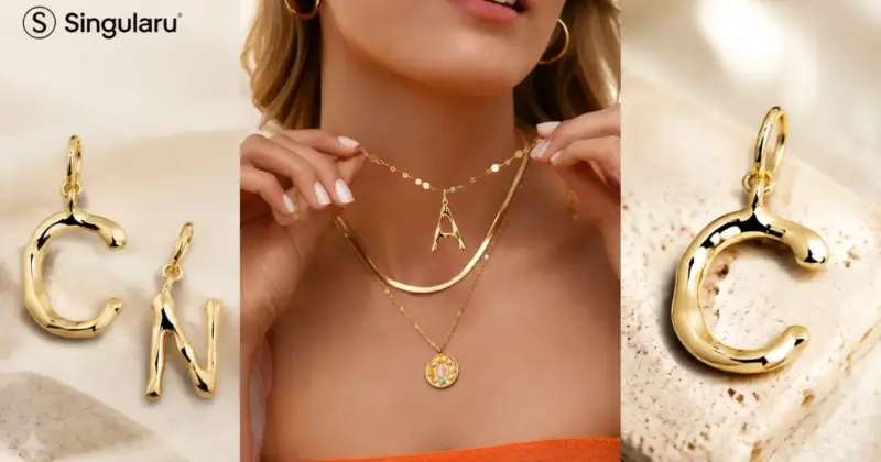 Charm Singularu XL con baño de oro 18 kt en oferta por menos de 11€: Inicial personal y elegante