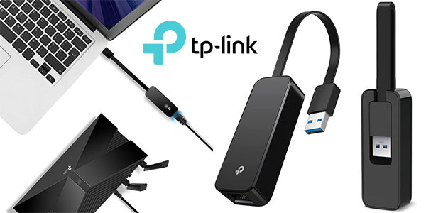 Adaptador TP-Link UE306 USB 3.0 a Ethernet Gigabit con un 45% de descuento a 10,99 €