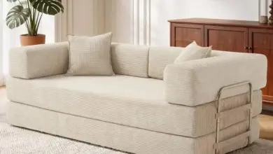 Sofá cama 3 plazas convertible 5 en 1 con espuma y muelles por 297,82 € con envío gratis