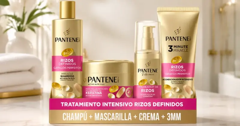 Pack Pantene Rizos Definidos: definición y control del frizz con un 35% de descuento por 14,24 €