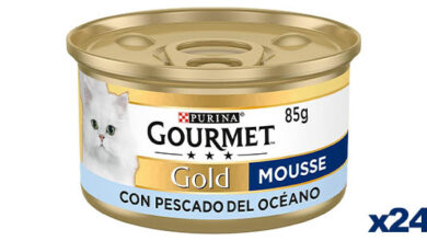 Pack x24 Purina Gourmet Gold Mousse con Pescado del Océano: calidad para tu gato al 30% de descuento por solo 13,79 €