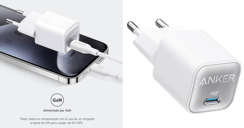 Anker Nano USB-C GAN 30W: Cargador ultracompacto con 30% de descuento a solo 11,19 € en Amazon