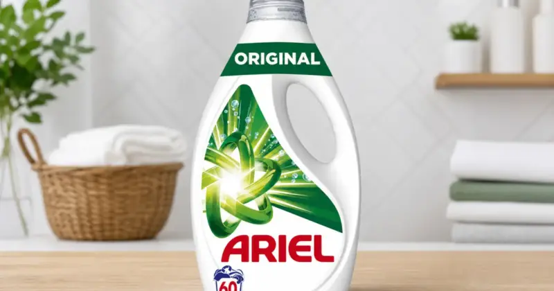 Ariel detergente líquido para 60 lavados con limpieza eficaz en frío y 23% de descuento por 14,99€