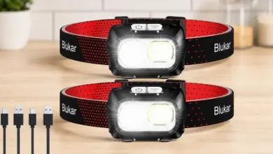 Pack x2 Linternas Frontales Blukar LED Recargables con Sensor de Movimiento por 15,46 € (-23%)