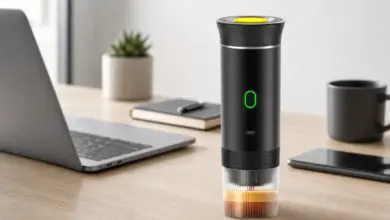 Cafetera portátil 3 en 1 sin cable para espresso con cápsulas o café molido por solo 18,31 € con gran descuento