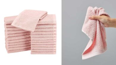 Pack de 24 Toallas Faciales Amazon Basics de Algodón 100% con un 19% de Descuento a 16,14 €