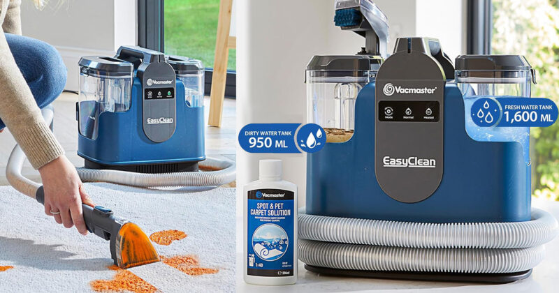 Vacmaster SCC1201H: Aspirador y Limpiador para Tapicerías con 1200W por Solo 82,86€ con Envío Gratis