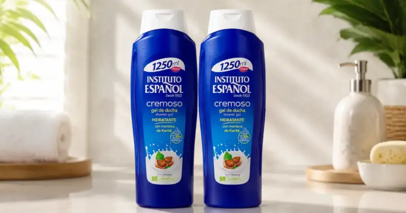Pack x2 Gel de Baño Instituto Español con Manteca de Karité 1250 ml por solo 4,10 € con 17% de descuento